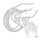 ring finger tattoo design idea