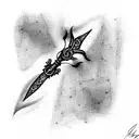 Dagger tattoo design idea