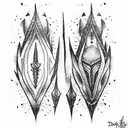 Dagger tattoo design idea