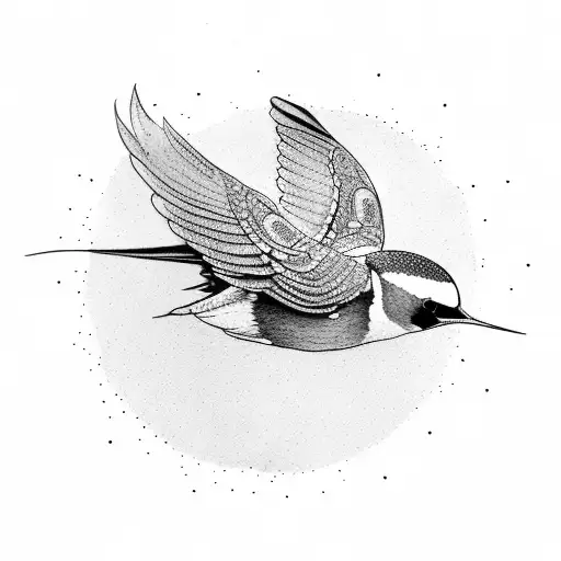 Swallow Bird tattoo design idea