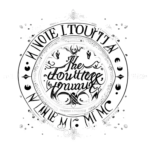 lettering,  Hourglass, Carpe Diem et Momento Mori tattoo design idea