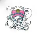 lettering, Carpe Diem et Momento Mori tattoo design idea