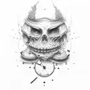 Carpe Diem et Momento Mori tattoo design idea