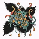 anxiety mental health tattoo design idea