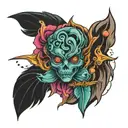 anxiety mental health tattoo design idea