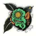 anxiety mental health tattoo design idea