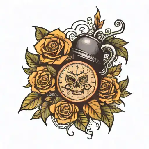 leave everything in yesterday  tattoo design idea