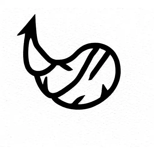 pubic tattoo with number 20 tattoo design idea