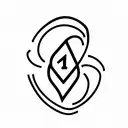 pubic tattoo with number 20 tattoo design idea