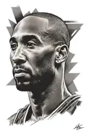 Kobe Bryant tattoo design idea