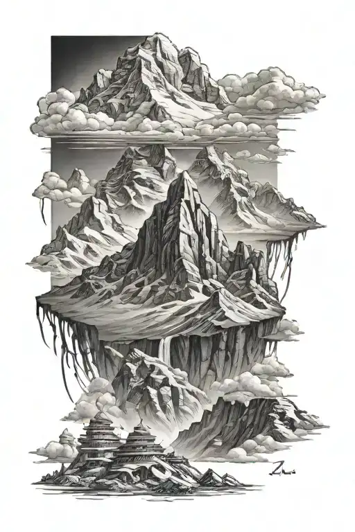 kailash mountain tattoo tattoo design idea