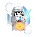 lightsaber unmounted by pieces, showing kyber crystal tattoo design idea