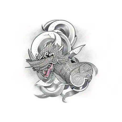 achilles falling tattoo design idea