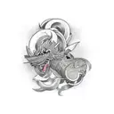 achilles falling tattoo design idea