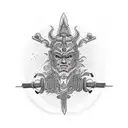 achilles falling tattoo design idea