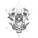 fallen soldier tattoo design idea