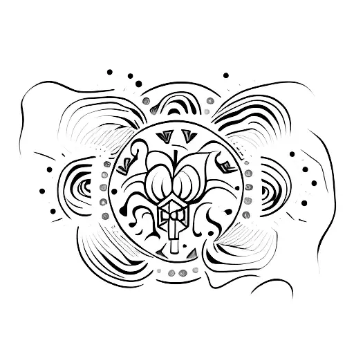 coctel margarita tattoo design idea