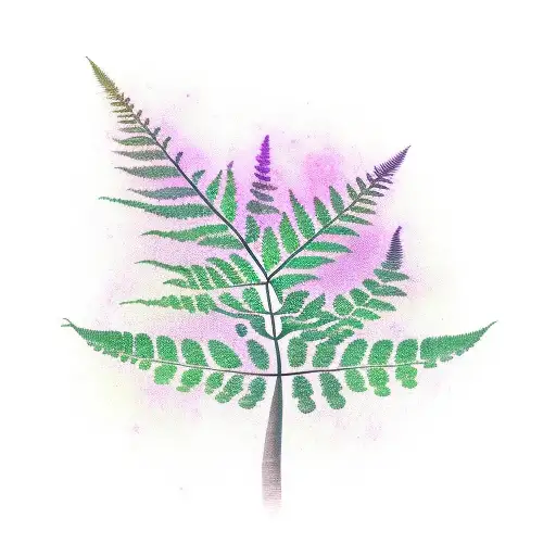 Fern Tree tattoo design idea
