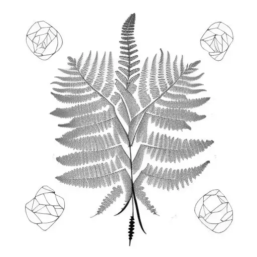 Fern Tree tattoo design idea