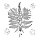 Fern Tree tattoo design idea