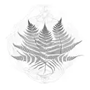 Fern Tree tattoo design idea