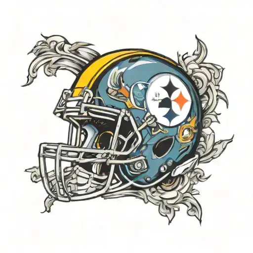 Steelers logo incorporating elements tattoo design idea