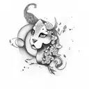 daughters names tattoo design idea