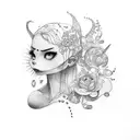 daughters names tattoo design idea