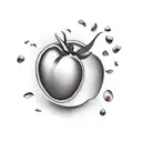 tomato tattoo design idea