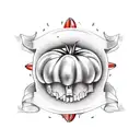 tomato tattoo design idea