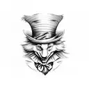Mad Hatter tattoo design idea