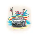 mini cooper  tattoo design idea