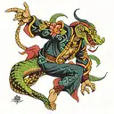 snake dancer tattoo design idea