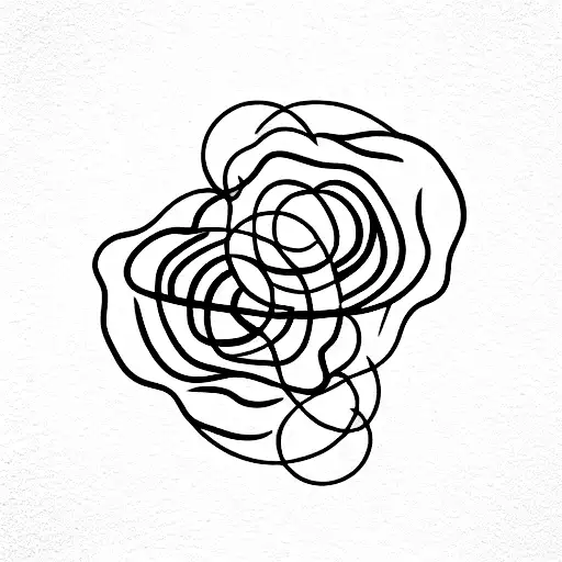 you must find the space between your thoughts and learn to live there tattoo design idea