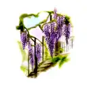 wisteria tattoo design idea
