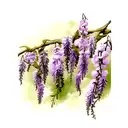 wisteria tattoo design idea