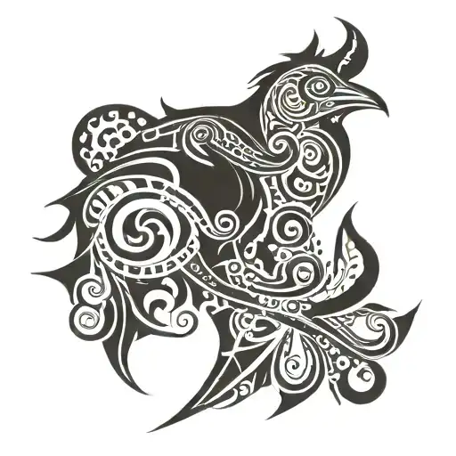corvo tattoo design idea