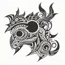 corvo tattoo design idea