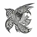 corvo tattoo design idea