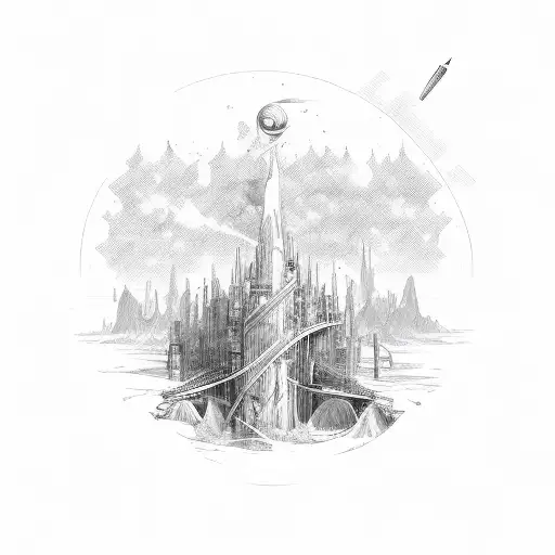 Always keep going forward tattoo design idea