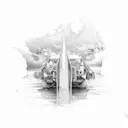 Always keep going forward tattoo design idea