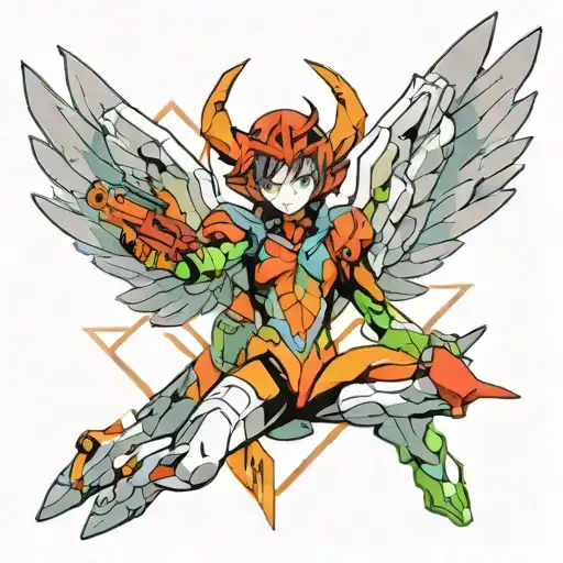 neon genesis Evangelion Angels tattoo design idea