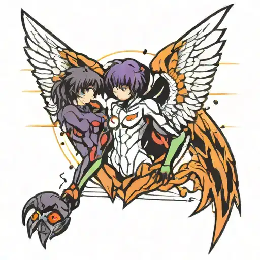 neon genesis Evangelion Angels tattoo design idea