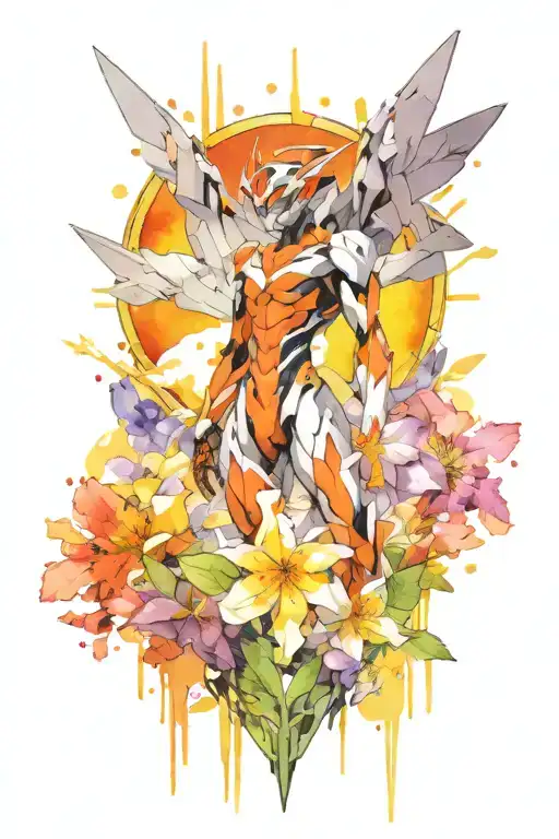 neon genesis Evangelion tattoo design idea