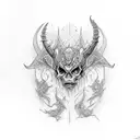 lilith diablo iv tattoo design idea