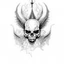lilith diablo iv realistic tattoo design idea