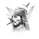 jack sparrow tattoo design idea