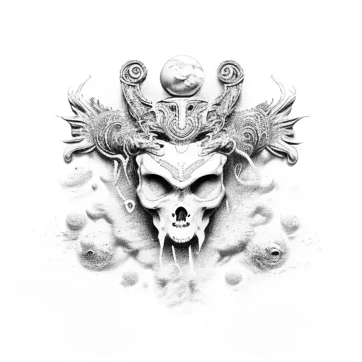 ocean theme poseidon  tattoo design idea