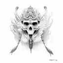 ocean theme poseidon  tattoo design idea