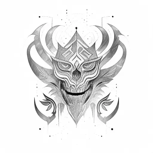 Neotribal tattoo design idea